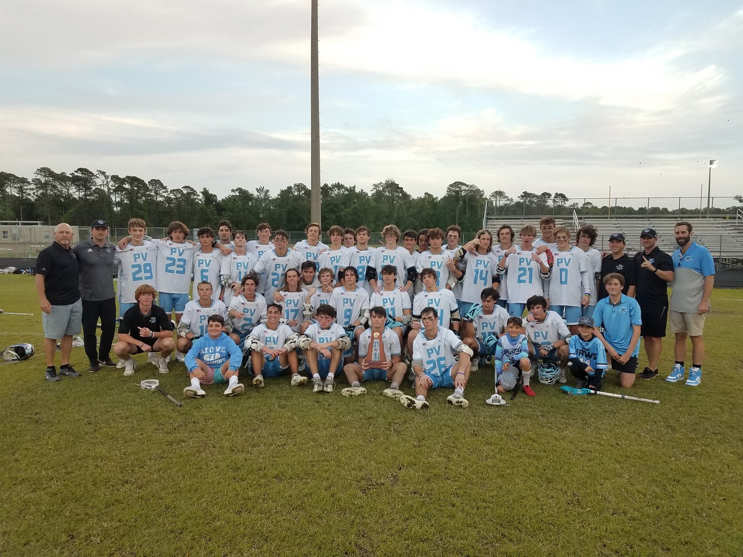 The Ponte Vedra Sharks defeated rival Nease to win the 2022 District 2-2A boys lacrosse championship.